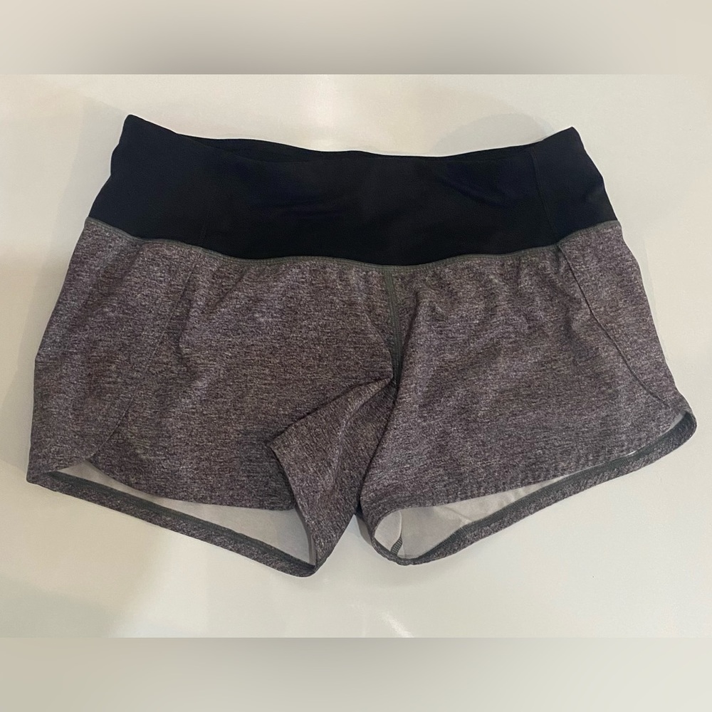 Speed up low-rise lined shorts 2.5”- heather lux multi black
